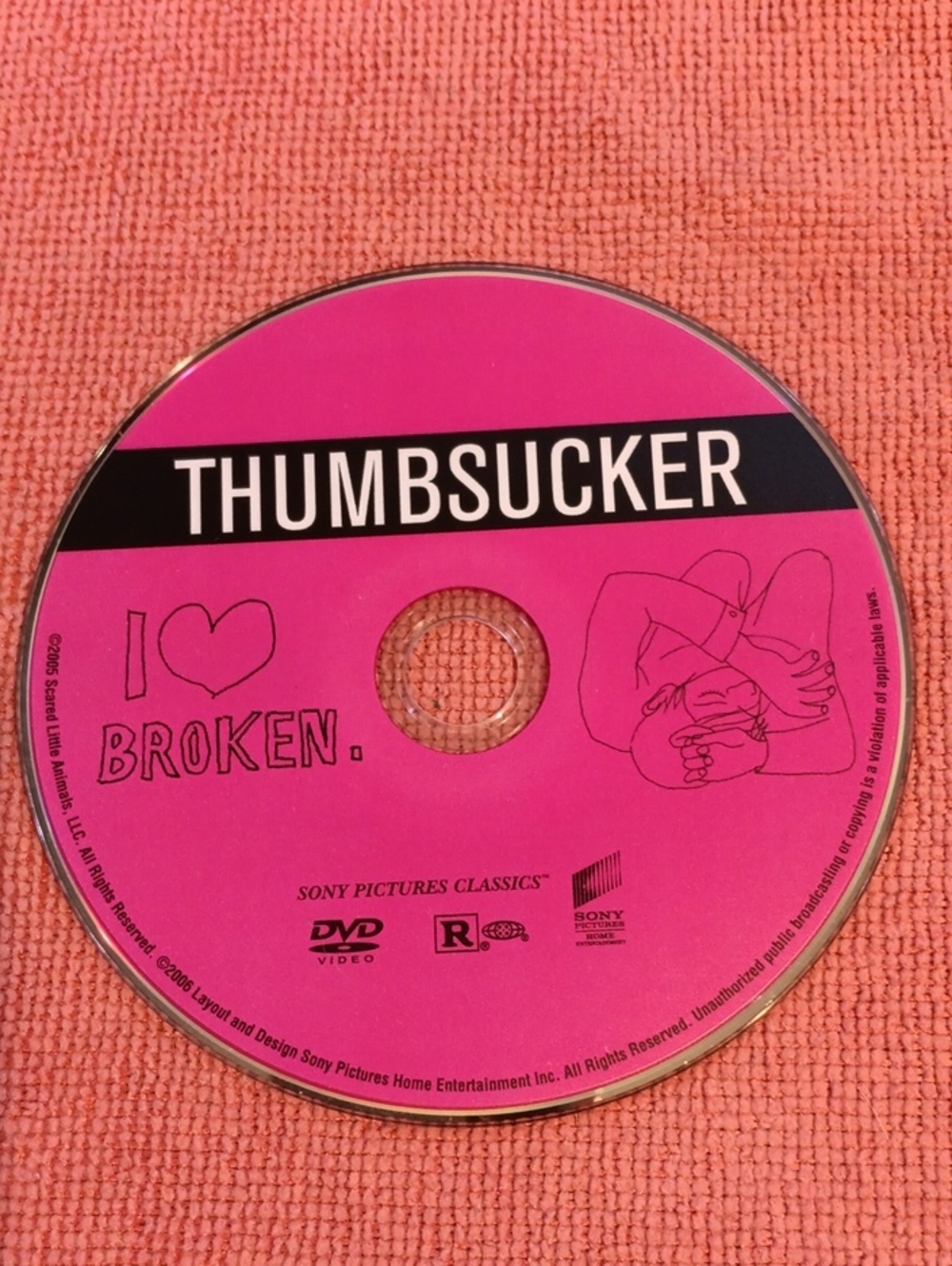 2/$8 Thumbsucker DVD *NO CASE*